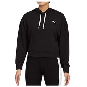 PUMA Black “Keeps You Dry” Hoodie XL with White Drawstrings NWT